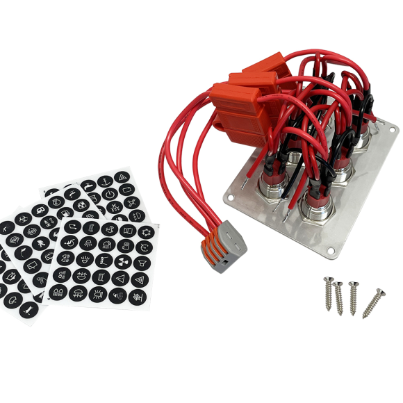 Панель бортового питания Skipper с 6 влагозащищёнными переключателями 6 переключателей