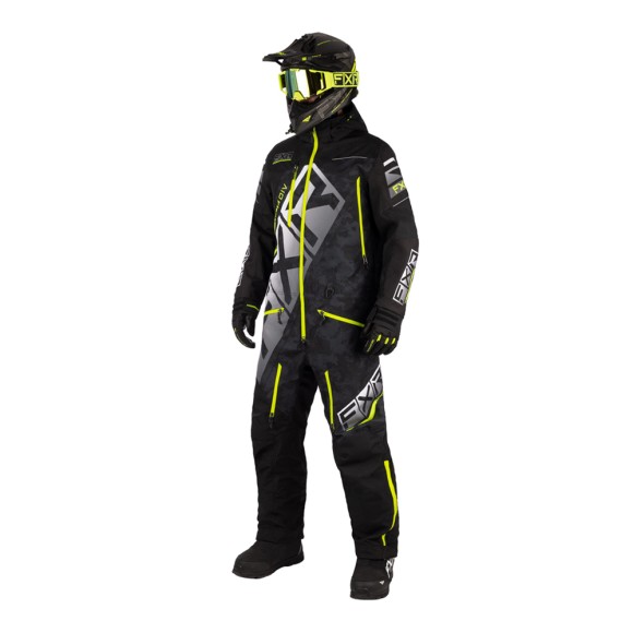 Комбинезон FXR CX F.A.S.T. с утеплителем Black/Black Camo/Hi Vis, XS
