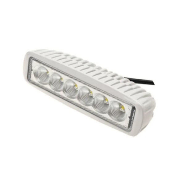 Прожектор палубный светодиодный, прямоугольный, белый алюминиевый корпус Прожектор палубный светодиодный, прямоугольный, белый алюминиевый корпус