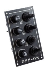 Панель бортового питания 4 переключателя, предохранители Панель бортового питания 4 переключателя, предохранители