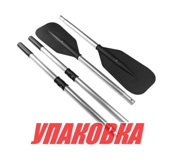 Весло 152 см черное (комплект из двух весел) (упаковка из 6 шт.)