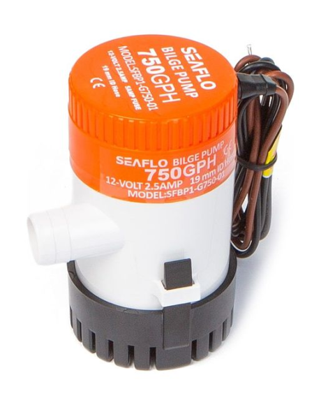 Помпа осушительная 12 В, 750GPH (2838,75 л/час), SeaFlo Помпа осушительная 12 В, 750GPH (2838,75 л/час), SeaFlo