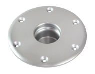 Основание 177 мм для стойки столешницы диаметром 60 мм, анодированный алюминий Основание 177 мм для стойки столешницы диаметром 60 мм, анодированный алюминий