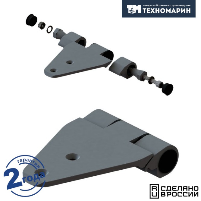 Люк палубный безрамный Пеликан 522x522 R75 (черное исполнение)