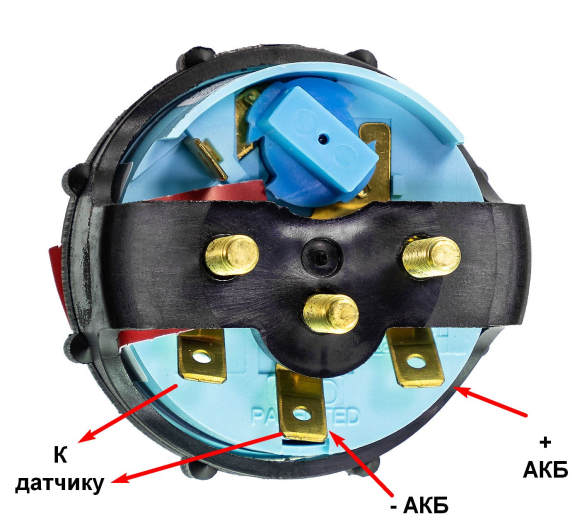 Указатель угла откидки мотора (триметр)