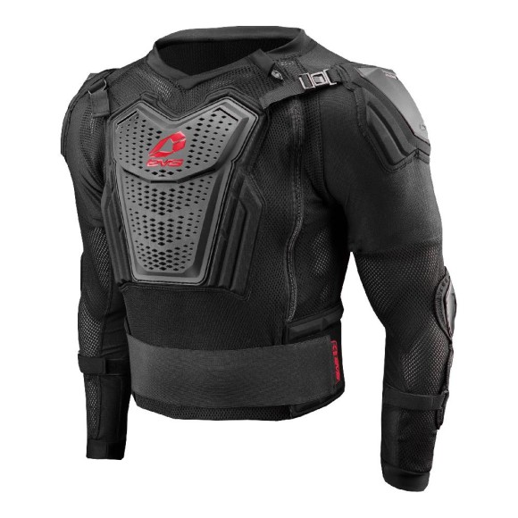 Джерси защитная EVS COMP Black/Red, Youth - Small детский