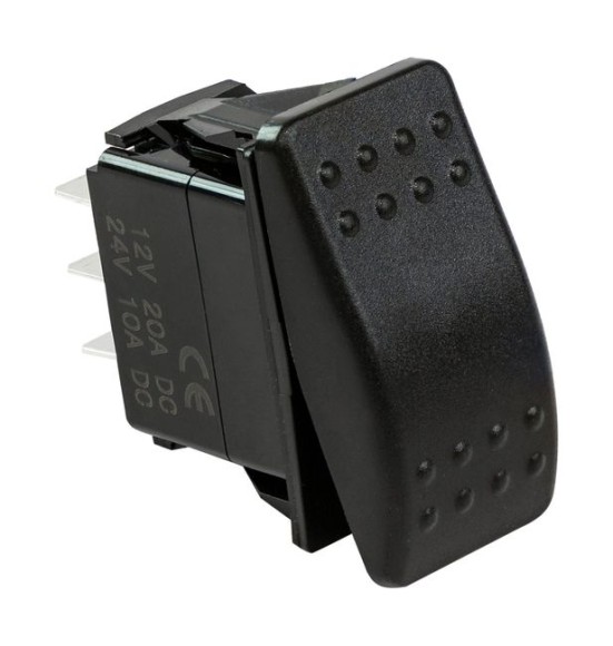 Переключатель двухпозиционный ON-ON 12В/20А 6р Переключатель двухпозиционный ON-ON 12В/20А 6р