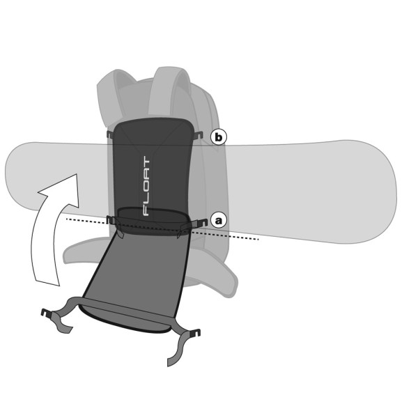 Крепление на рюкзак для сноуборда BCA