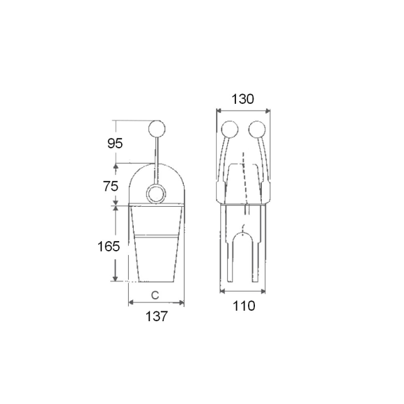 Дистанционное управление двухрычажное (газ/реверс)