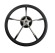 Рулевое колесо черный обод, стальные спицы, диаметр 340 мм