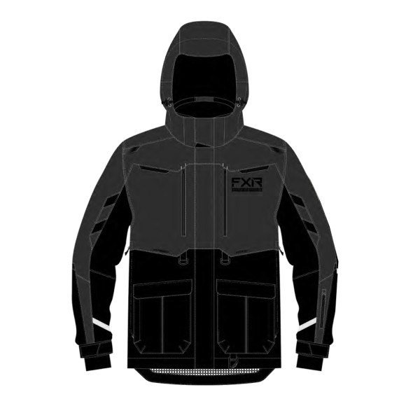 Куртка FXR Expedition Pro 2-in-1 с утеплителем Black/Asphalt, M Куртка FXR Expedition Pro 2-in-1 с утеплителем Black/Asphalt, M