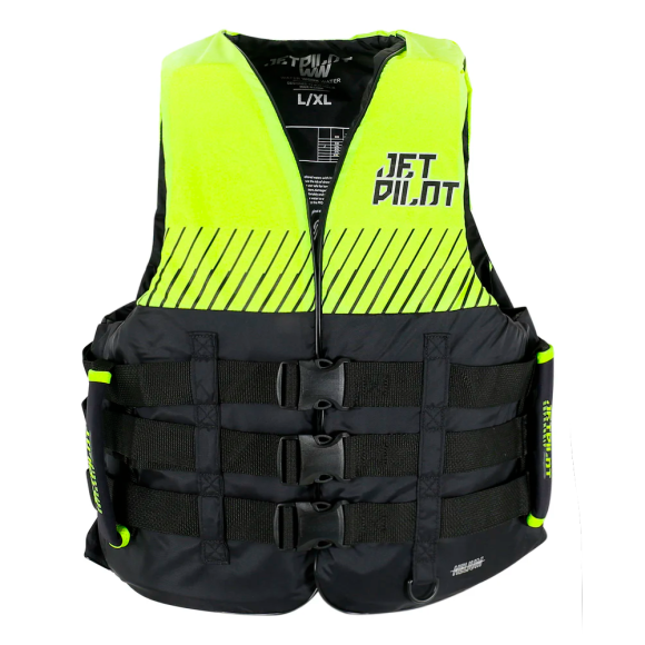 Жилет страховочный JetPilot Helium F/E Nylon Vest Black/Yellow, 4XL