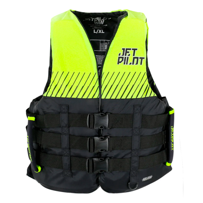 Жилет страховочный JetPilot Helium F/E Nylon Vest Black/Yellow, 4XL