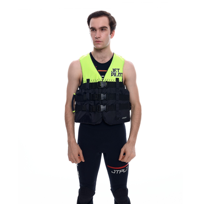 Жилет страховочный JetPilot Helium F/E Nylon Vest Black/Yellow, 4XL