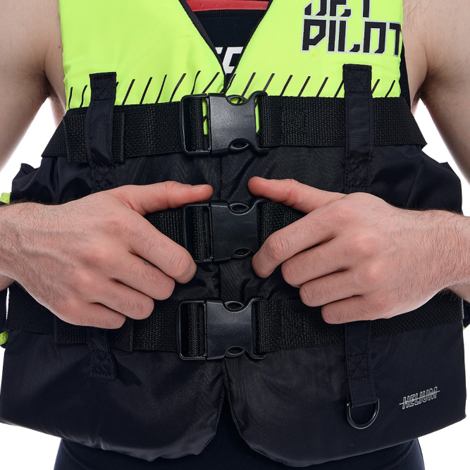 Жилет страховочный JetPilot Helium F/E Nylon Vest Black/Yellow, 4XL