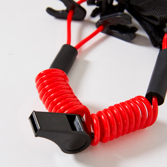 Плавающий браслет JetPilot Marine Safety Lanyard Black/Red, One Size Плавающий браслет JetPilot Marine Safety Lanyard Black/Red, One Size