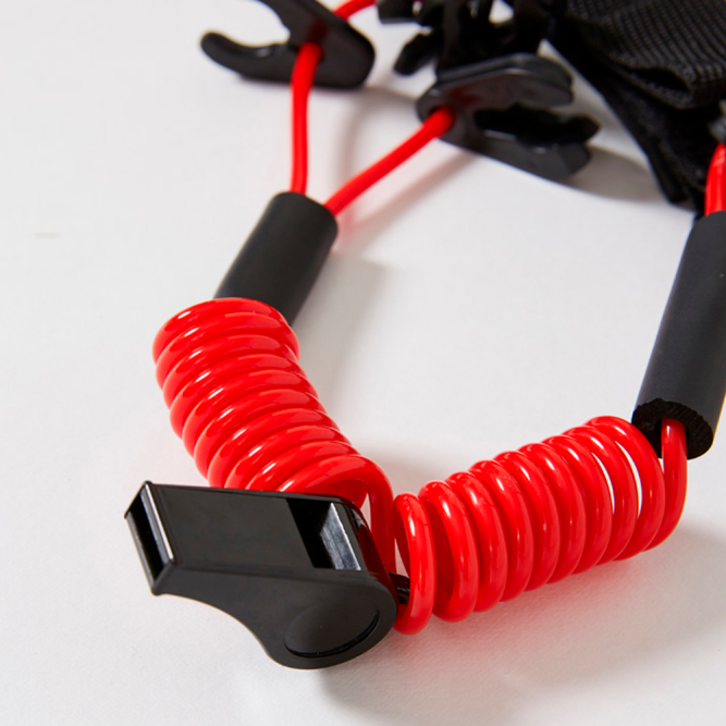 Плавающий браслет JetPilot Marine Safety Lanyard Black/Red, One Size