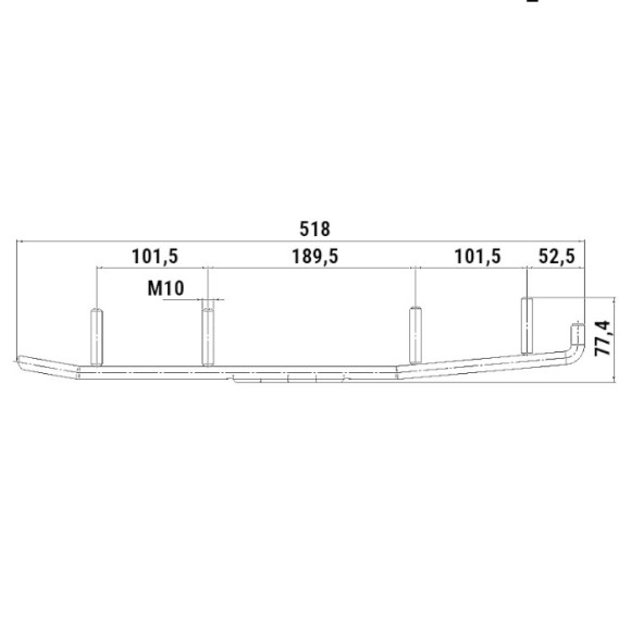 Конек лыжи снегохода BRP 100320T