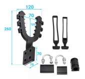 Крепление-рогатка (большое, закрученное основание) 33-20-022-S