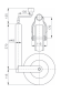Колесо опорное для прицепа ST 48-225 SB 150 кг WINTERHOFF