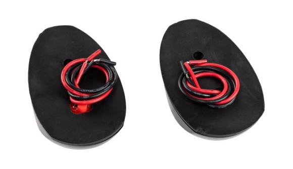 Огни ходовые светодиодные, черный корпус, комплект