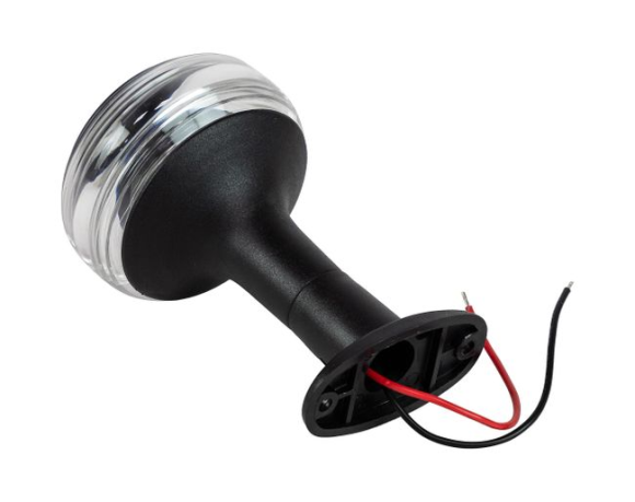 Огонь топовый на стойке 5", черный, 12-24 В, LED, Ba15d