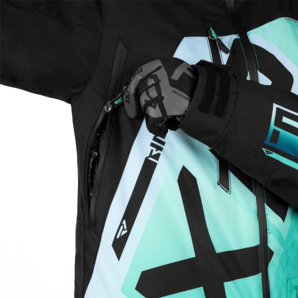 Комбинезон FXR CX F.A.S.T. с утеплителем Black/Mint Fade, 4
