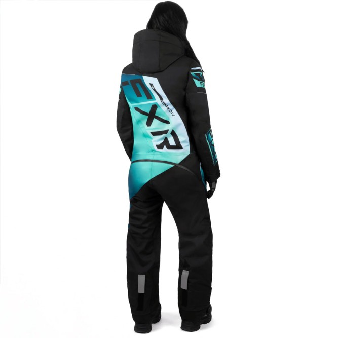 Комбинезон FXR CX F.A.S.T. с утеплителем Black/Mint Fade, 4