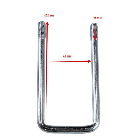 Скоба П-образная 52х110 мм, М8, ZBF 10-SD (W 6755), WINTERHOFF Скоба П-образная 52х110 мм, М8, ZBF 10-SD (W 6755), WINTERHOFF