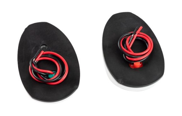 Огни ходовые светодиодные, белый корпус, комплект