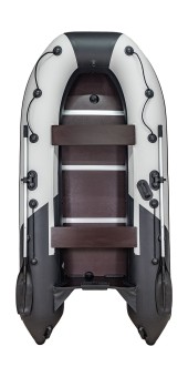 Надувная лодка ПВХ, Ривьера Компакт 3200 СК Комби, светло-серый/черный