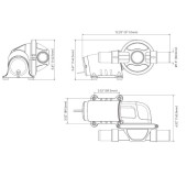 Самовсасывающий насос Seaflo для "черных вод" 24В
