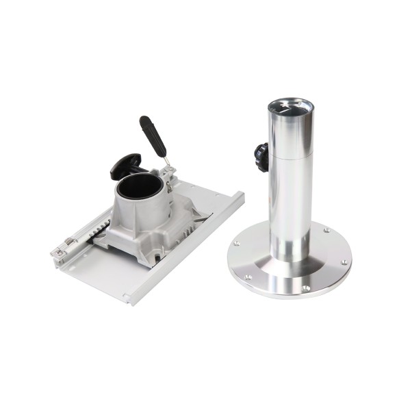 Стойка для кресла Skipper анодированный алюминий, регулируемая 330-450 мм со слайдером