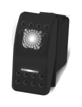 Переключатель трехпозиционный (ON)-OFF-(ON) 12В/20А 7р с подсветкой