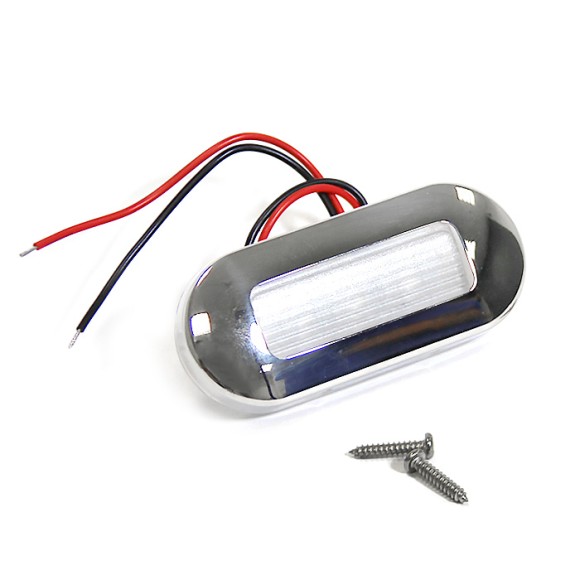 Светильник для подсветки палуб и трапов светодиодный 75х32 мм, синий свет SS Светильник для подсветки палуб и трапов светодиодный 75х32 мм, синий свет SS