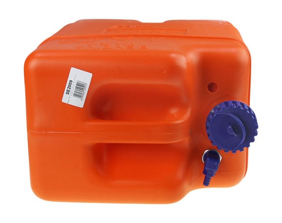 Бак топливный вертикальный переносной без указателя уровня в комплекте с переходником "елочка", 22 л