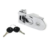 Фиксатор кнопочный врезной SUNFINE 110x50x45мм, хромированный цинковый сплав