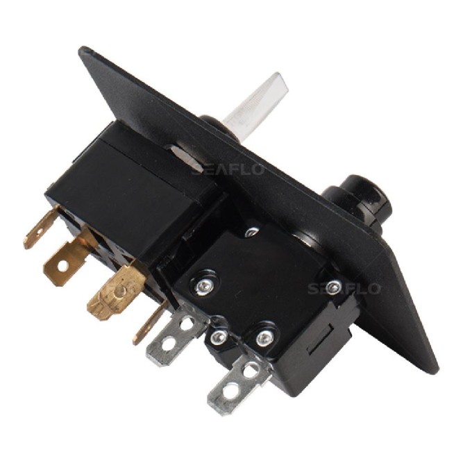 Панель с переключателем SeaFlo, 12V/24V трёхпозиционный