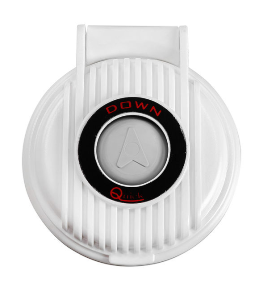 Кнопка управления якорной лебедкой Quick, палубная, Down, белый Кнопка управления якорной лебедкой Quick, палубная, Down, белый