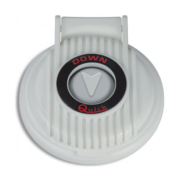 Кнопка управления якорной лебедкой Quick, палубная, Down, белый Кнопка управления якорной лебедкой Quick, палубная, Down, белый