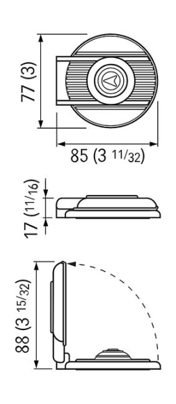 Кнопка управления якорной лебедкой Quick, палубная, Down, белый Кнопка управления якорной лебедкой Quick, палубная, Down, белый