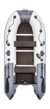 Надувная лодка ПВХ, Ривьера Компакт 3200 СК Комби, светло-серый/графит