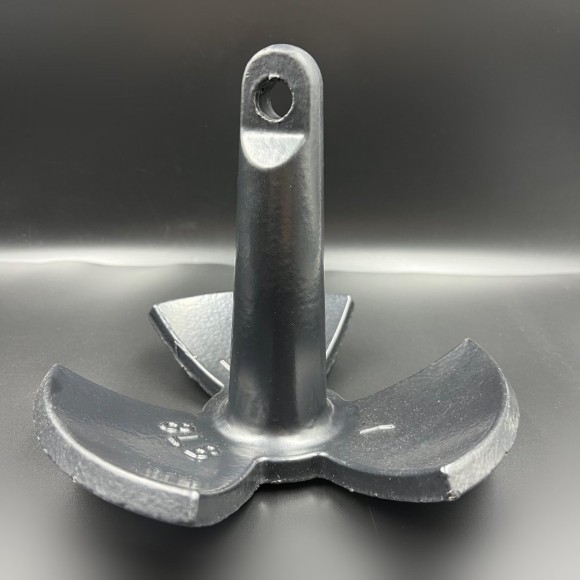 Якорь речной 3-х лепестковый (черный) с ПВХ покрытием 3.6кг (Allshine)