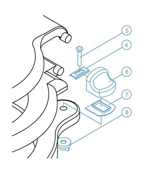Крепление крышки унитаза "Standard" Крепление крышки унитаза "Standard"