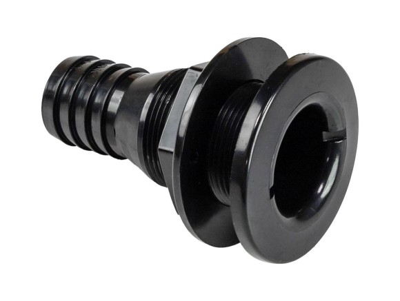Разъем водосброса пластиковый под шланг 32 мм, черный Разъем водосброса пластиковый под шланг 32 мм, черный