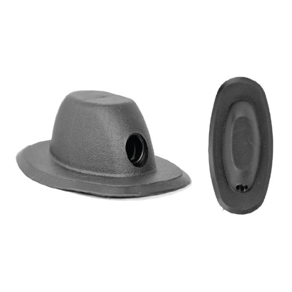 Рым леера 105x65x25 мм, продольный, концевой Рым леера 105x65x25 мм, продольный, концевой