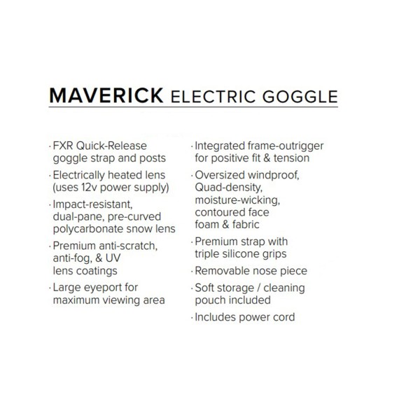 Очки FXR Maverick с подогревом Black Ops Очки FXR Maverick с подогревом Black Ops