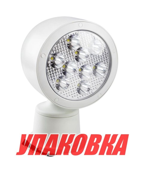 Прожектор светодиодный с дистанционным управлением, белый корпус (упаковка из 4 шт.)