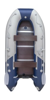 Надувная лодка ПВХ, Ривьера Компакт 3200 СК Комби, светло-серый/синий