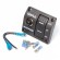 Панель с переключателем SeaFlo, 12V/24V трёхпозиционный